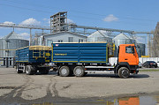 АВтопоезд зерновоз АСПС МАЗ с прицепом Киев