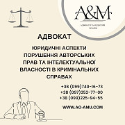 Юридичні аспекти порушення авторських прав та інтелектуальної власності в кримінальних справах Харків