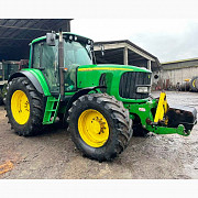 John Deere 6920S дөңгөлөктүү трактор Lemken EurOpal 7 реверсивдүү сокосу, Сумы областы. 