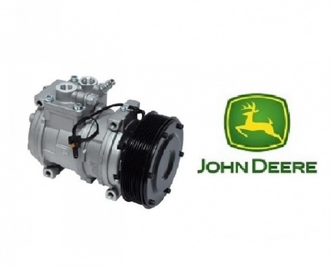 Компресор John Deere 10PA17C 24В. 8GV 145мм. 5831 1401017-1 AT226273, AT172975, 471-0456, Харківськ  - зображення 1