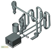 Сушарка аеродинамічна для сушіння опилок і сипучих матеріалів до 1500 кг/год, Полтавська область. Україна