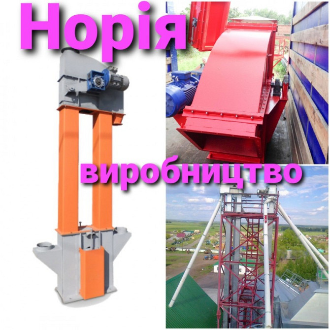 Норія ковшова, норія зернова, норія ленточна, вертикальний транспортер-елеватор, норія, Житомирська.  - зображення 1