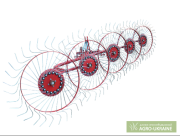 Граблі-ворошилки Biardzki "Сонечко" 4-5 секцій, Херсонська область. 
