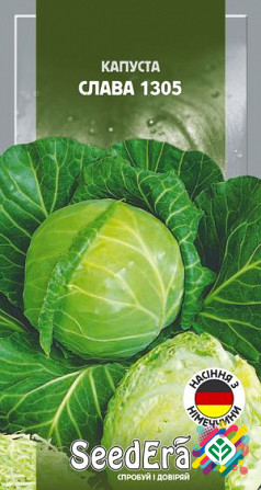 Капуста білоголова Слава 1305 10г SeedEra. Херсон - зображення 1